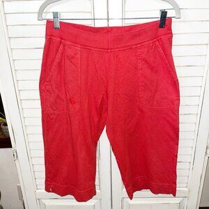 FRESH PRODUCE Tomato Red Pedal Pushers Shorts Pockets Med